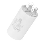 Unifizz CBB60 10uf Run Capacitor,2Pcs AC 450V 4 Pins 50/60Hz Double Insert Cylinder Bottom Motor Start Capacitor for Air Conditioning,Water Pump,Fan 60x35mm