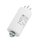 Unifizz CBB60 5uF Run Capacitor,2pcs AC 450V 4 Pins 50/60Hz Cylinder Bottom with Screw 65x35mm Motor Start Capacitor for Air Compressor,Cleaning Machine
