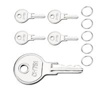 Unifizz CH751 RV Keys for RV Campers Cabinets Push Locks, Spare Keys for Camper Door Lock T-Handles Shells Tool Boxes (5 Pack)