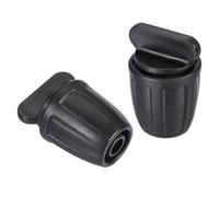 Unifizz Drip Irrigation End Cap Barbed Fitting 8mm/11mm Tubing for Garden Drip Tape Tubing Sprinkler System Black Pack of 12