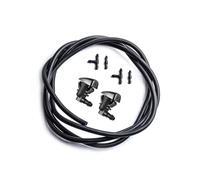 Unifizz Front Windshield Washer Nozzles Kit Replaces OEM # 7T4Z-17603-A Washer Jet and Fluid Hose with Connector for Ford Edge 2007-2011, for Lincoln MKX 2007-2010 Base Sport Premium Sport
