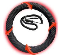 Unifizz Heated Steering Wheel Cover,12V Car Plug, Universal Fit 14.5-15 inches, Auto Steering Wheel Black Protector Cover with Heater, Premium Quality