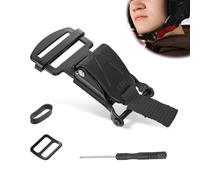 Unifizz Helmet Quick Release Buckle Kit, Motorcycle Helmet Accessories Chin Strap Clip Adapter Quick Release Disconnect Pull Buckle Compatible with D-Ring Half 3/4 Full Face Helmet (Black)