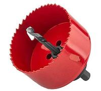 Unifizz High Speed Steel M42 BI-Metal Hole Saw 115mm Cutting Diameter Saw Drilling Tool Hole Cutter for Wood, Drywall and Cornhole Boards, 1Pcs(Red)