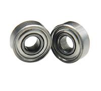 Unifizz Iron Cover Bearing Ball Bearings Deep Groove Ball Bearing 695ZZ 5x13x5mm Z1 Pre-Lubricated Bearings for Wheels Electric Motor Applications Bearing Steel, Silver 2 PCS
