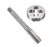 Unifizz M10 x 1mm Metric Tap and Die Set, Machine Thread Screw Tap with Round Threading Die, Tap & Die Kit for Nut Screw Bolt Thread Repair