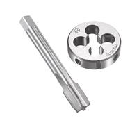 Unifizz M12 x 0.75mm Metric Tap and Die Set, Machine Thread Screw Tap with Round Threading Die, Tap & Die Kit for Nut Screw Bolt Thread Repair