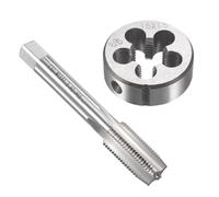 Unifizz M15 x 1.5mm Metric Tap and Die Set, Machine Thread Screw Tap with Round Threading Die, Tap & Die Kit for Nut Screw Bolt Thread Repair