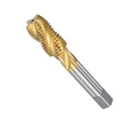 Unifizz M20 x 2.5 Spiral Flute Tap, HSS (High Speed Steel) Titanium Coated Metric Hand Machine Screw Tap 4 Flutes Tapping Tool H2 Tolerance, for Tapping Blind Holes