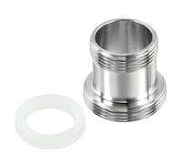 Unifizz M22*1.0 Male to M18*1.0 Male Thread Faucet Adapter, Chromed Aerator Connector Fitting for Garden Hose Water Filter Pipe, Silver
