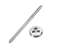 Unifizz M3 x 0.5mm Metric Tap and Die Set, Machine Thread Screw Tap with Round Threading Die, Tap & Die Kit for Nut Screw Bolt Thread Repair