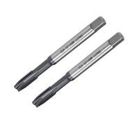 Unifizz M8 x 1.25 Spiral Point Threading Tap, DIN371/376, H2 Tolerance HSS TICN Coated, Round Shank with Square End, Metric Screw Taps for Thread Repair