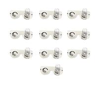 Unifizz Metal AA Battery Spring Plate Set, Positive Negetive Plate26.5 x 12MM AA Baterry Conversion Spring Contact Nickeling Plate, Silver,10 Pcs