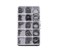 Unifizz Metal Flat Washer M3 M4 M5 M6 M8 M10 M12 M14 M16 M19 M21 M22 M24 Fender Washers Assortment Kit, Wave Washers, 200PCS