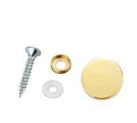 Unifizz Mirror Screws, 14mm Mirror Nails with Decorative Caps, Brass Mirror Covers Hardware and Rubber Washer for Mirror, Furniture Fitting, Bath Plate, Table, Wardrobe, Glass, Gold, 8pcs