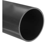 Unifizz PVC Pipe 101.6mm ID 110mm OD 200mm Length Round Plastic Rigid Tubing High Impact for Drain Pipe Cable Sleeve(Light Grey)