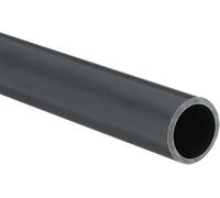 Unifizz PVC Pipe 16mm ID 20mm OD 200mm Length Round Plastic Rigid Tubing High Impact for Drain Pipe Cable Sleeve(Dark Grey)
