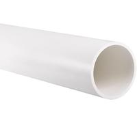 Unifizz PVC Pipe 67.8mm ID 75mm OD 350mm Length Round Plastic Rigid Tubing High Impact for Drain Pipe Cable Sleeve(White)