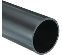 Unifizz PVC Pipe 81.4mm ID 90mm OD 200mm Length Round Plastic Rigid Tubing High Impact for Drain Pipe Cable Sleeve(Dark Grey)