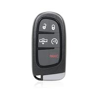 Unifizz Replacement Smart Proximit Keyless Entry Remote Key Fob Alarm 5 Buttons for Dodge for Ram 1500 2500 3500 2013-2019 Air Suspension Truck 2013-2018 46 Chip Black 433MHz GQ4-54T