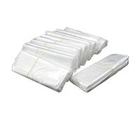 Unifizz Shrink Wrap Bags Heat Shrink Wrap Bags 13x25cm PVC transparent Clear Odorless Single Port Heat Shrinkable Film Bag For Project Packaging Homemade 100PCS