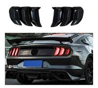Unifizz Smoke Black Tail Light Cover Guard | Exterior Trim Bezels for Ford Mustang 2018-2023 | Custom Accessories