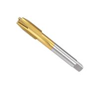Unifizz Spiral Point Plug Threading Tap M10 x 1.25, Metric Machine Screw Tap, HSS Titanium Coated Ground Threads H2 3 Flute Thread Tapping Bit for Thread Repair, 1Pcs