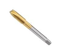 Unifizz Spiral Point Plug Threading Tap M18 x 1.5, Metric Machine Screw Tap, HSS Titanium Coated Ground Threads H2 3 Flute Thread Tapping Bit for Thread Repair, 1Pcs