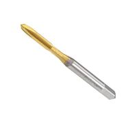 Unifizz Spiral Point Plug Threading Tap M3 x 0.5, Metric Machine Screw Tap, HSS Titanium Coated Ground Threads H2 3 Flute Thread Tapping Bit for Thread Repair, 1Pcs