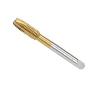 Unifizz Spiral Point Plug Threading Tap M8 x 1.25, Metric Machine Screw Tap, HSS Titanium Coated Ground Threads H2 3 Flute Thread Tapping Bit for Thread Repair, 1Pcs