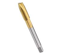 Unifizz Spiral Point Plug Threading Tap M8 x 1, Metric Machine Screw Tap, HSS Titanium Coated Ground Threads H2 3 Flute Thread Tapping Bit for Thread Repair, 1Pcs