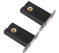 Unifizz Tubular Latch Invisible 55mm Internal Door Lock Mortice Latch Polished Door Latches & Bolts for Sprung Lever Door Handles 2Pcs