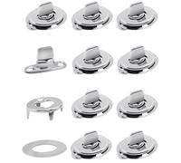 Unifizz Twist Lock Common Sense Fastener - Marine Grade Nickel Plated Brass Turn Buttons for Boats, Sailboats, RVs, Dinghies and Caravans (10 PCS)