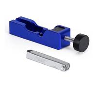 Unifizz Universal Spark Plug Gap Tool with 32 Blades Steel Feeler Gauge for Most 10mm 12mm 14mm 16mm Spark Plugs - Blue