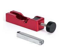 Unifizz Universal Spark Plug Gap Tool with 32 Blades Steel Feeler Gauge for Most 10mm 12mm 14mm 16mm Spark Plugs - Red