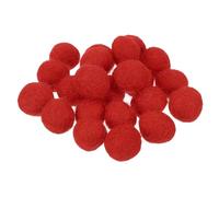 Unifizz Wool Felt Balls Natural Wool Felting Pom 1.5cm Dark Red for DIY Crafts, Handmade Felting Projects, Home Decorations - Pack of 20