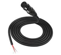 Unifizz XLR Cable Microphone Cable 3pin XLR Pigtail Bare Wire Open End Gold Plated XLR Connector Speaker Cord Replacement Audio Cable for DJ/PA Amplifier Subwoofer -2M (XLR Female)