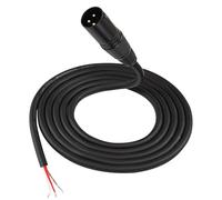 Unifizz XLR Cable Microphone Cable 3pin XLR Pigtail Bare Wire Open End Gold Plated XLR Connector Speaker Cord Replacement Audio Cable for DJ/PA Amplifier Subwoofer -2M (XLR Male)