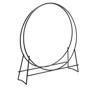 UniFlame, W-1889, Black Finish 48 in. Diameter Tubular Firewood Log Hoop Rack