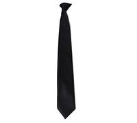Uniform Black Color Imitation Silk Clip-On Pre-Tied Tie For Police Security Men 45-51cm Lazy F2T5 Women Wedding Tie