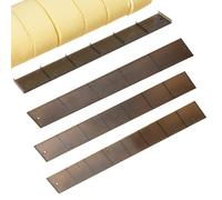 Uniform Division Molds - 9x3in Aluminum Alloy, Fixed Interval Marking Tool, Rust Resistant Edges, Bavarian Cream Smoother Cutter with Depth Control | Pastry Shaping Aid for Outdoor Picnic Bakery Prep