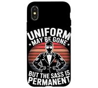 Uniform May Be Gone But the Sass Is Permanent Veterans Day Case for iPhone X/XS
