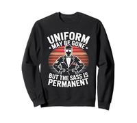 Uniform May Be Gone But the Sass Is Permanent Veterans Day Sweatshirt