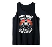 Uniform May Be Gone But the Sass Is Permanent Veterans Day Tank Top