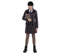 Uniform School Costume Set Smiffys Black 10-12 Years