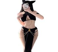 Uniform Set Hot Pure Lust Queen Fan Skeleton Battlesuit Rave Party Outfits Sexy Cosplay Lingerie Cat Egyptian Cleopatra Costume - Halloween Princess Leia Outfit