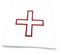 Uniform Store London Masonic St. Thomas of Acon Pouch Leather Look Reversible with St. Thomas Cross Design