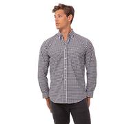 Uniform Works B219-XL Men's Gingham Shirt, Black