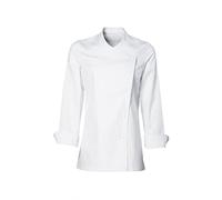 Uniformates Long Sleeves New Chef Coat Jacket Uniform for women ideal for food service, Caterers and Culinary professional. (White, Large)
