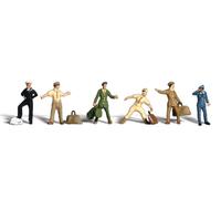 Uniformed Travelers HO Scale Woodland Scenics (US IMPORT)